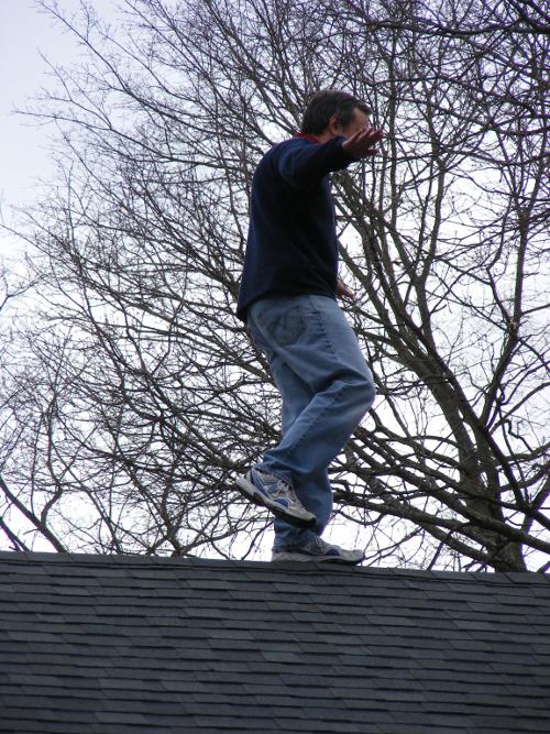 walking on the roof