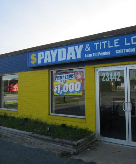 payday loan store