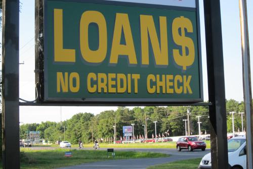 payday loan sign