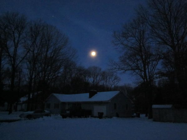 moon on a wintry night