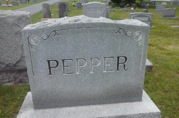Pepper tombstone