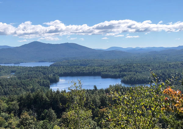 view of Weller Pond from Burnt Hill